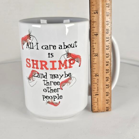 Coffee Mug All I Care About Is Shrimp Cherry Neocaridina Freshwater Shrimp Gift - Picture 2 of 14